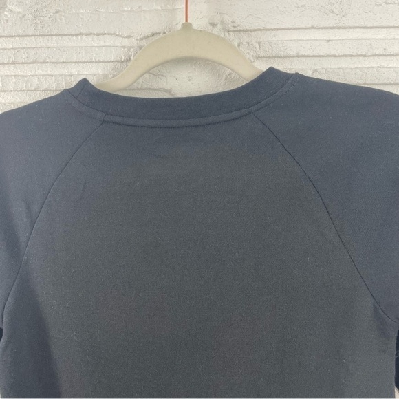 NFL Team Apparel Girls Saints Sweatshirt Black W/Iridescent Logo Tie Waist 7/8 - Picture 10 of 16